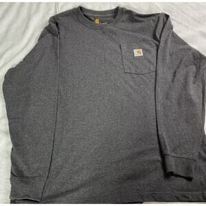 Carhartt Long Sleeve Dark Grey Men’s Large Shirt